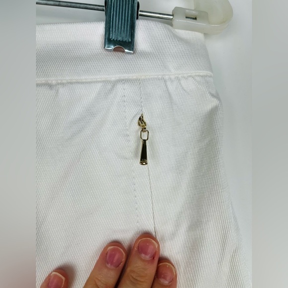 NWT Per Se By Carlisle Angelina White Wide Leg Split Hem Casual Resort Pants - Picture 3 of 7